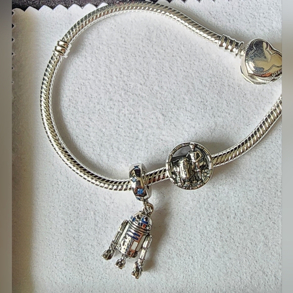New Pandora Disney Star Wars R2-D2 Dangle Charm For Jewelry bracelet - Picture 6 of 6